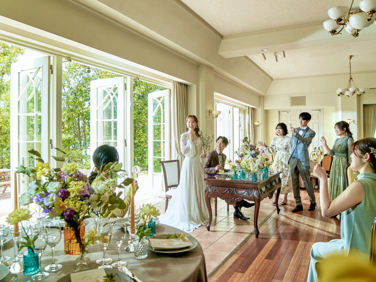 少人数でアットホームな笑顔あふれる挙式を♪