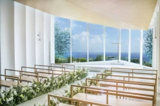 海景色に包まれたセレモニー|ベイサイド迎賓館(松山)/テイクアンドギヴ・ニーズウェディングの写真(10375103)