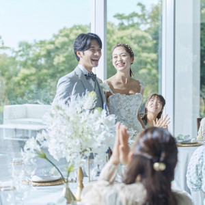 自然と木漏れ日の溢れる癒し空間|ベイサイド迎賓館（松山）/テイクアンドギヴ・ニーズウェディングの写真(56017525)