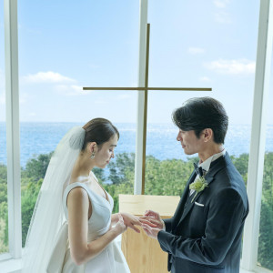 夫婦になる瞬間を心に刻んで|ベイサイド迎賓館（松山）/テイクアンドギヴ・ニーズウェディングの写真(56017068)