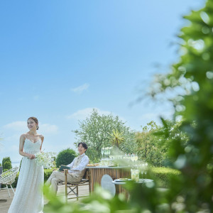 四季折々の美しさを感じながら爽やかな風が吹き抜けるガーデンウェディング|ベイサイド迎賓館（松山）/テイクアンドギヴ・ニーズウェディングの写真(56018144)
