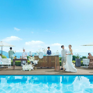 公式【卒花絶賛！絶品コース試食付】貸切テラスの海リゾート演出体験
