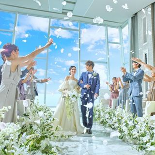 公式限定【お盆プレミア★花嫁体験】海見えチャペル&大階段&豪華試食♪