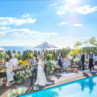 公式【卒花絶賛!絶品コース試食付】貸切テラスの海リゾート演出体験