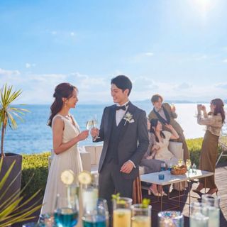 公式【当館1番人気】海と緑の絶景リゾート★憧れ花嫁体験＆絶品試食