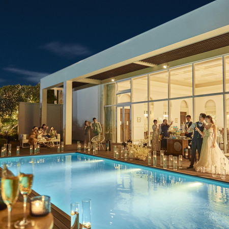 披露宴会場から隣接するガーデンへの行き来は自由♪