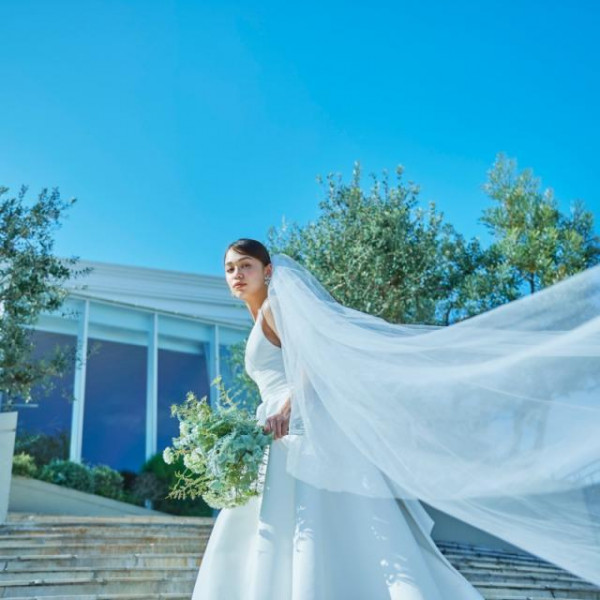 自然と調和した大階段