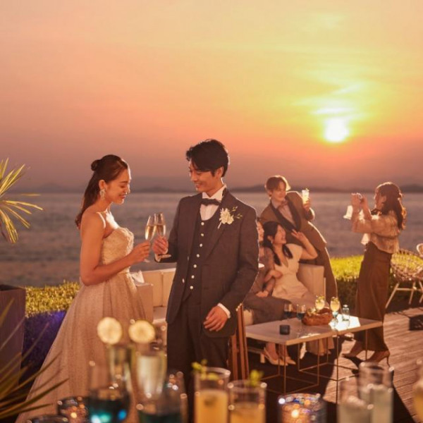 瀬戸内海のロケーションを活かしたガーデン