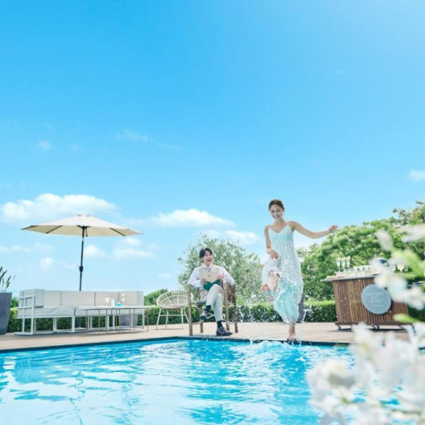 瀬戸内海のロケーションを活かしたガーデン