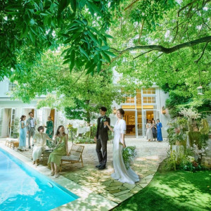 【連休限定BIGフェア】豪華特典付♪和牛試食×プール付ガーデン演出