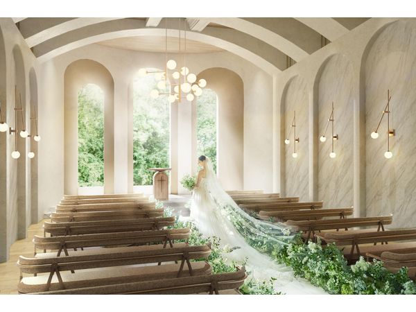 ニーズ静岡 by T&G WEDDING(旧 アーセンティア迎賓館 静岡)の【27年2月リニューアル】自然光に包まれるプライベートチャペルの写真(2枚目)
