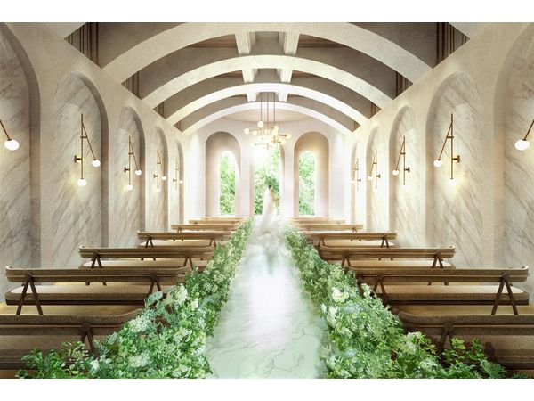 ニーズ静岡 by T&G WEDDING(旧 アーセンティア迎賓館 静岡)の【27年2月リニューアル】自然光に包まれるプライベートチャペルの写真(1枚目)
