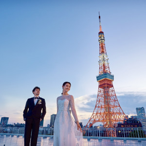 普段立ち入ることのできない「東京プリンスホテルの屋上」を貸切でアフターフォトを|ザ・プリンス パークタワー東京の写真(33438989)