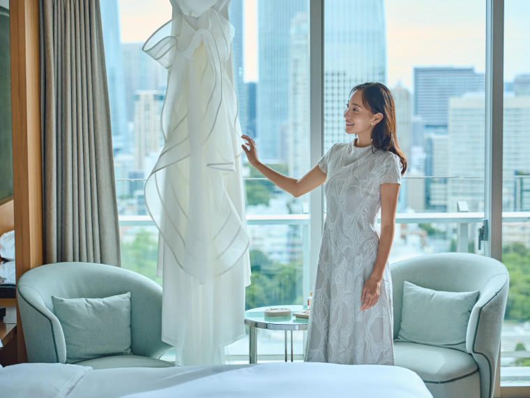 6社のドレスショップと提携。お気に入りの一着が見つかるはず。