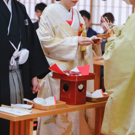 三々九度を取り交わす瞬間ー。|ザ・プリンス パークタワー東京の写真(44432169)