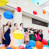 人気のガーデンでバルーン演出!