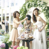 ガーデンでのスイーツビュッフェ