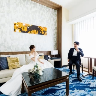 贅沢なステイウエディング＊新郎新婦様+ご両家様用宿泊◎合計3部屋分（12万円相当）プレゼント