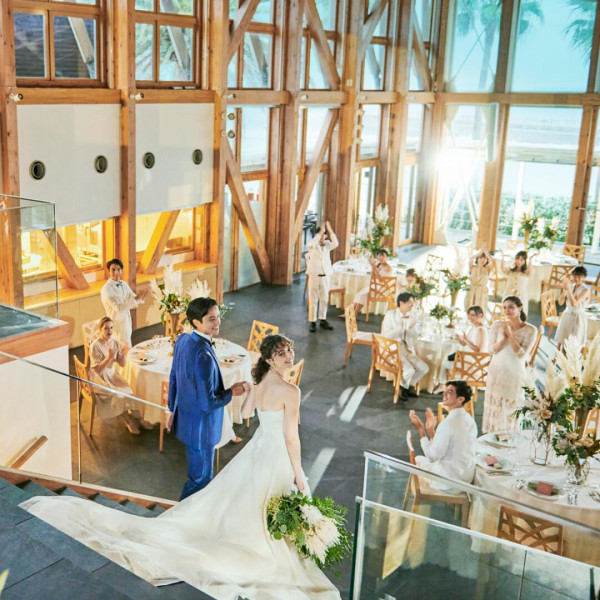 5つのパーティ会場は全てが貸切&オーシャンビュー!非日常的な景色はゲストからも慶びの声が