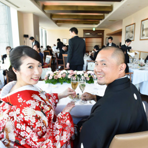 【結婚式レポート（披露宴：東京駅 アンティカ・オステリア・デル・ポンテ）】大島様ご夫妻|湯島天神の写真(16797510)