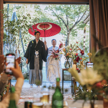 ガーデンからの入場もおすすめ