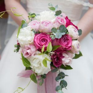 カラードレスとの兼用ブーケも◎|プリティチャペル大宮（エグリーズ　ドゥ　葉山庵）の写真(1207070)