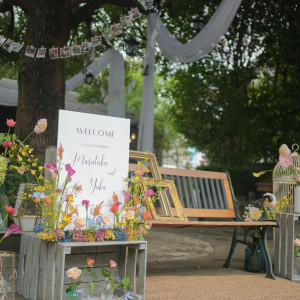 ガーデンをカラフルにコーディネート＊|プリティチャペル大宮（エグリーズ　ドゥ　葉山庵）の写真(46620125)