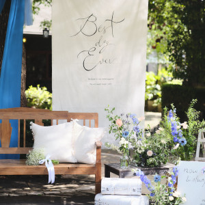 おふたりのお気に入りのものでガーデンを飾って＊|プリティチャペル大宮（エグリーズ　ドゥ　葉山庵）の写真(54542040)