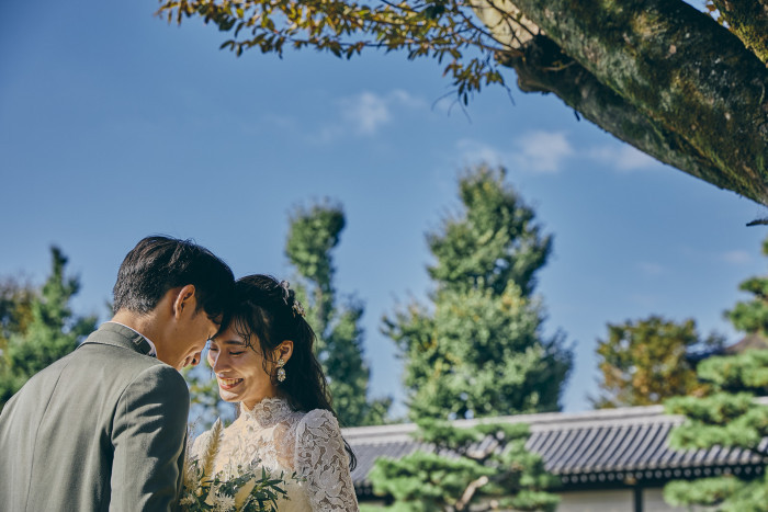 11月頃は紅葉が見頃！京都ならではのお写真をぜひ結婚式当日のウェルカムボードに♪