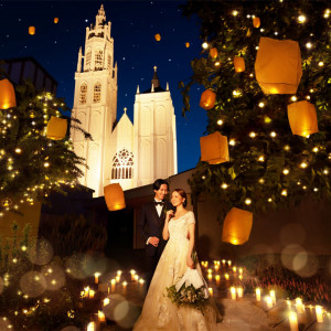 大人気ランタン演出|ノートルダムマリノア/FIVESTAR WEDDINGの写真(54956423)