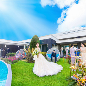 花と緑。光と風。すべてが祝福に変わる、笑顔あふれるガーデンタイム。|ノートルダムマリノア/FIVESTAR WEDDINGの写真(54957757)