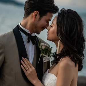 夕陽の中での前撮りも人気|ノートルダムマリノア/FIVESTAR WEDDINGの写真(33509773)