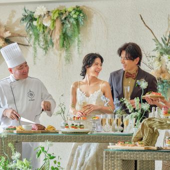 結婚式の料理はゲストの方への大切なおもてなし。シェフとの打ち合わせでふたりの想いを伝えて。