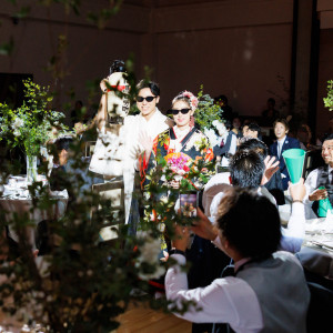 ”和”の雰囲気にオシャレをプラスして！テーブル装花の必見！|ノートルダム秋田/FIVESTAR WEDDINGの写真(45461525)