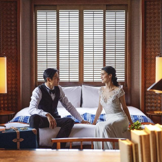 当日はスイートルームにそのままご宿泊いただけます。結婚式の余韻を楽しんで