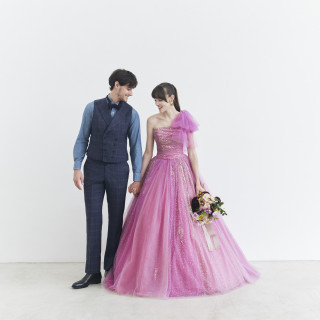 【TAKAMI BRIDAL】愛されピンクのドレスは、可愛らしくも大人っぽくも着られます