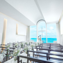 【衣裳特典付BIGフェア×10万宿泊優待】水平線チャペル×試食♪