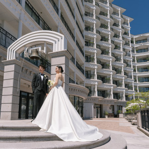南仏リゾートを想わせる外観。ご結婚式当日は写真撮影も存分にお楽しみください。|ホテル ラ・スイート神戸ハーバーランドの写真(34940538)