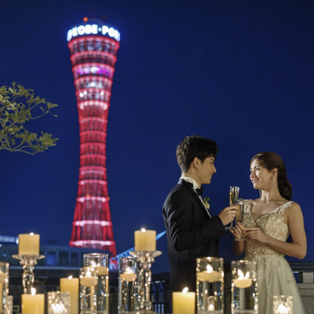 披露宴後には館内でのロケーション撮影を。どこをとっても絵になる撮影スポットばかり。