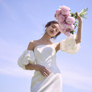 自然光で煌めくウエディングドレスは花嫁様を一番美しく魅せる+*