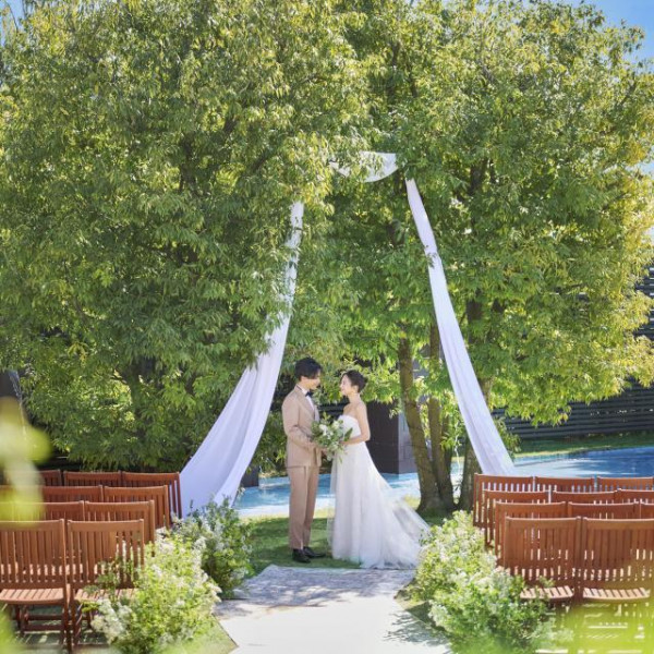 自然に囲まれたナチュラルWedding♪