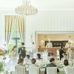 結婚式中に料理演出も自由に|フェアブルーム水戸アメイジングステージの写真(33176961)