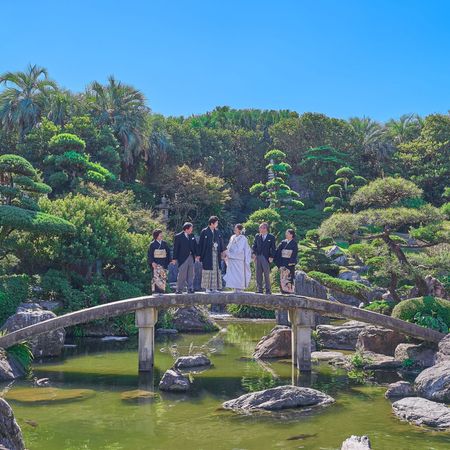 家族での記念写真