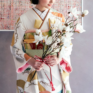 日本の伝統美、和装。本格的に和装を楽しむ方も、カジュアルに楽しむ方もいらっしゃいます。折り鶴シャワーや鏡開きなどの演出も人気！トータルコーディネートを楽しんで|Argent Parme（アージェントパルム）●BRASSグループの写真(16477119)