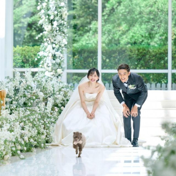 リングドックもOK。かわいいシーンにゲストも笑顔に。