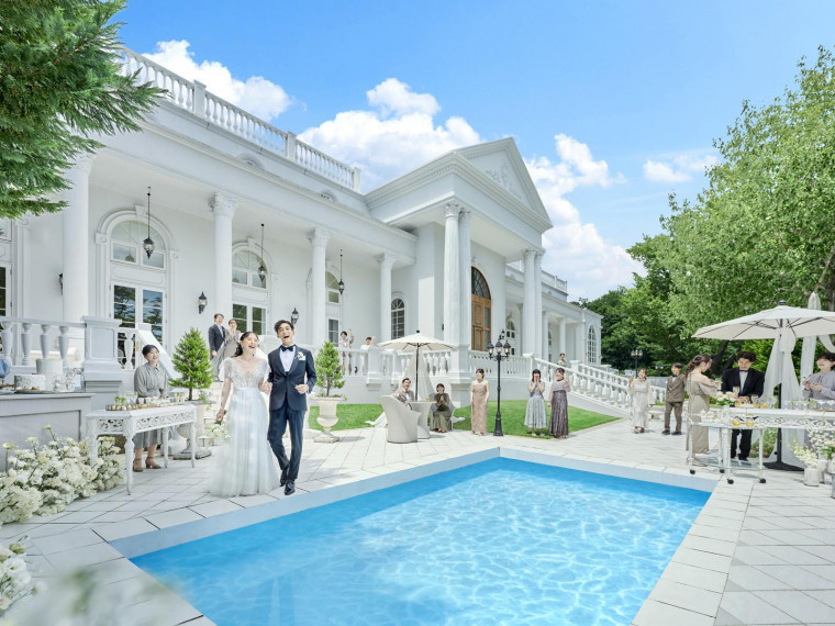 ワンちゃんもOK♪青空の下で過ごすガーデンパーティー