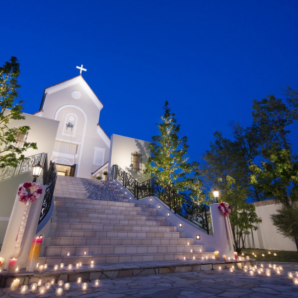 キャンドルの中ゲストの皆様と思い出に残るお写真を|キャナルサイド ララシャンスの写真(487200)