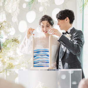 ゲストの皆様と一緒に創り上げる結婚証明書やサンドアートなど、人前式ならではの演出も多数ご用意|The Opera(オペラ)の写真(40992131)