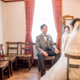 御控室。普段は展示室として使われているお部屋をおふたりのための御控室として使用します。