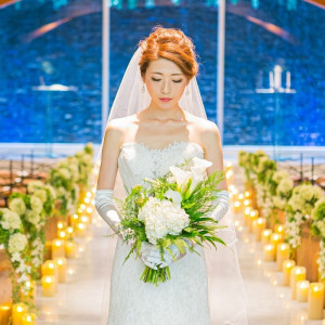 ＃チャペル＃水＃光＃石＃緑＃自然＃ナチュラル＃ブーケ＃前撮り|GLOBAL WEDDING DIADE (ディアーデ)の写真(6941062)